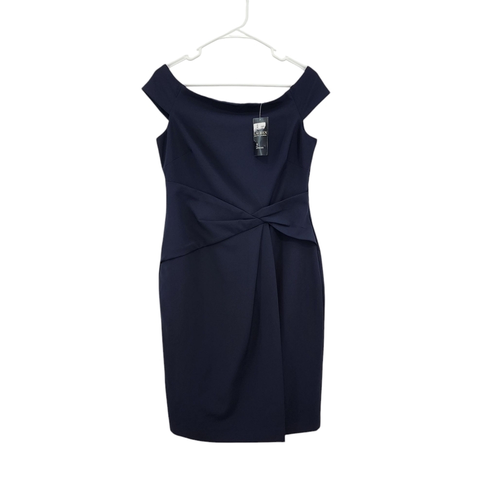 Lauren Ralph Lauren Black Label Women's Crepe Off Shoulder Mini Dress - 6